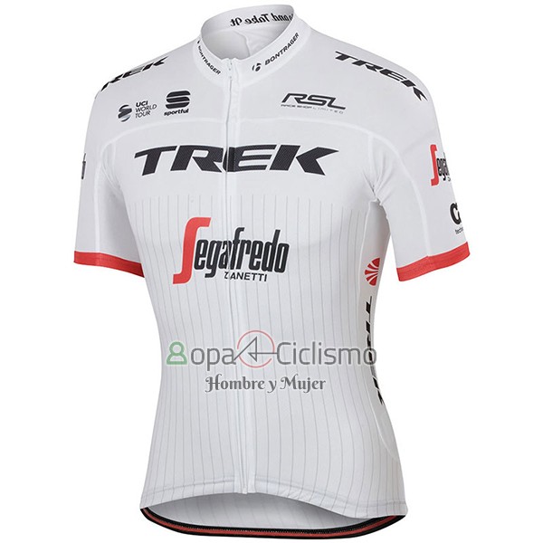 Trek Segafrojoo Ropa Ciclismo Culotte Corto 2017 Mangas Cortas Blanco